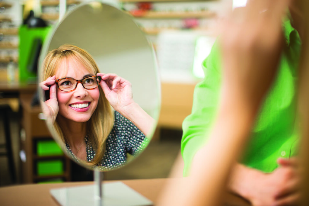Patients visit Pearle Vision franchise locations because of convenience and style.