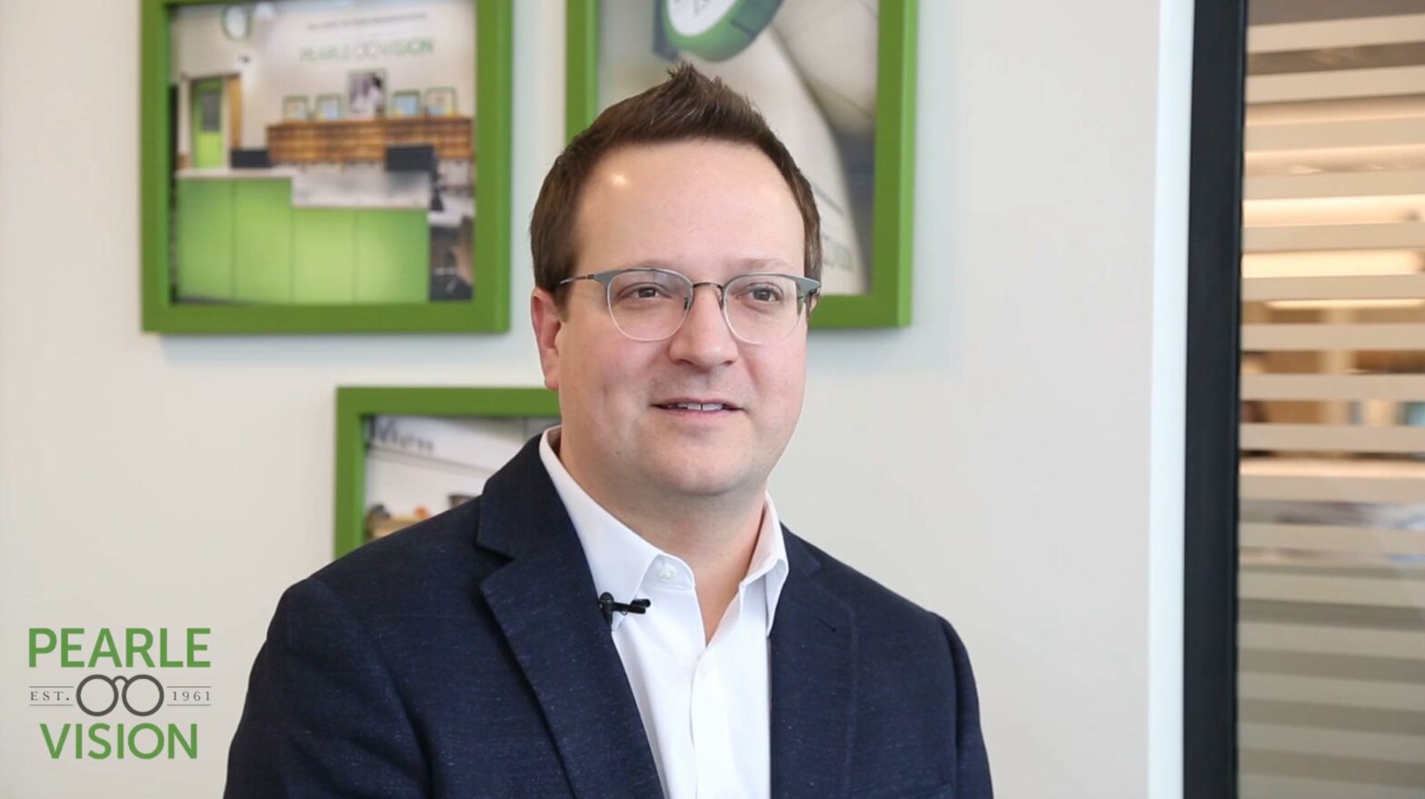 A portrait of Pearle Vision General Manager Alex Wilkes