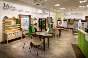 interior of Pearle Vision frame options