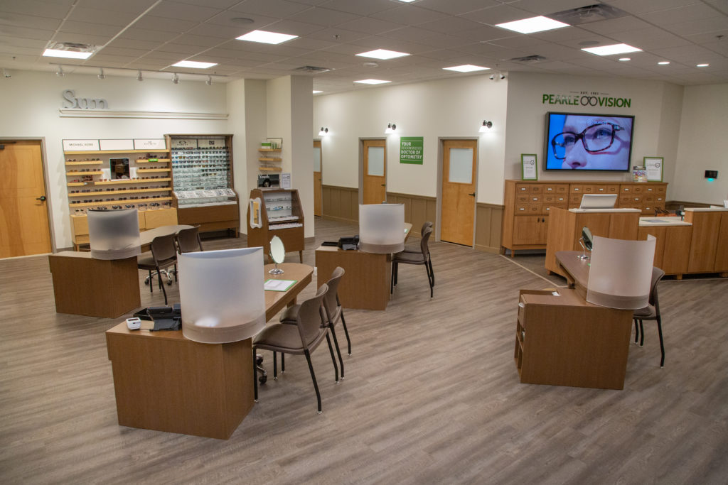 interior of a Pearle Vision Eyecare Center