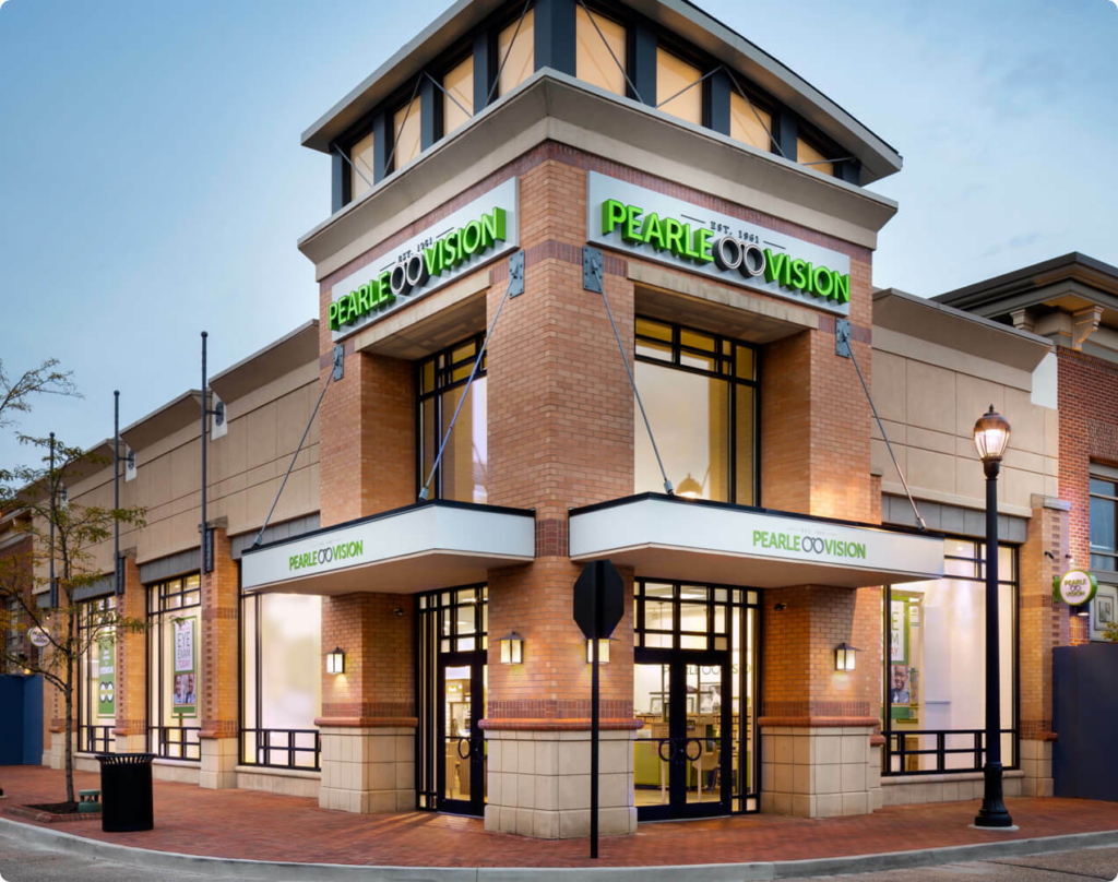 Pearle Vision storefront.